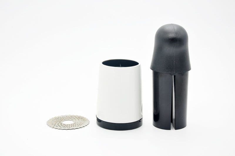 image-Kitchen Gadgets Stainless Steel Cheese Grater Chocolate Fondue Rotary Grinder Mill With 2 Different Blades
