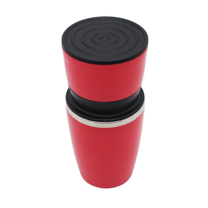 image-Portable Drip Coffee Maker Manual Mill Grinder Kettle Espresso Coffee Bottle Pot Mug Cup Outdoor Pour Over Dripper Filter Travel