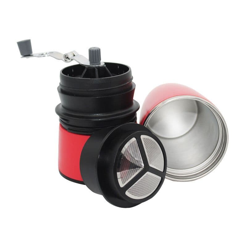 image-Portable Drip Coffee Maker Manual Mill Grinder Kettle Espresso Coffee Bottle Pot Mug Cup Outdoor Pour Over Dripper Filter Travel