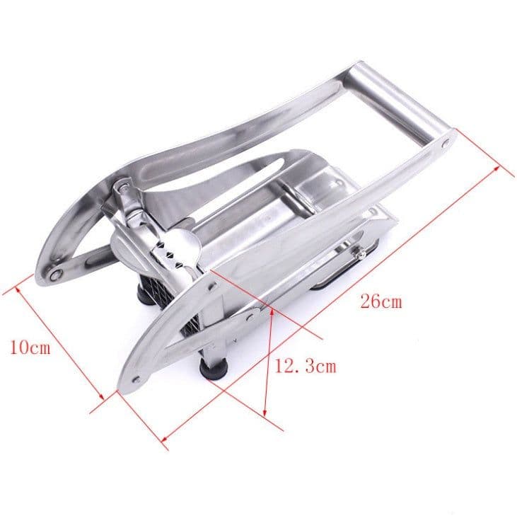 image-kitchen gadgets 2 Blades Potato Cutter Chopper Stainless French Fries Slicer for kitchen cortador de vegetales Home Kitchen Tool