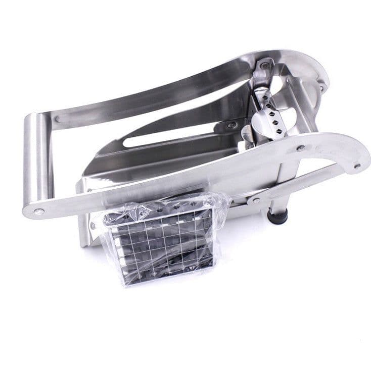 image-kitchen gadgets 2 Blades Potato Cutter Chopper Stainless French Fries Slicer for kitchen cortador de vegetales Home Kitchen Tool