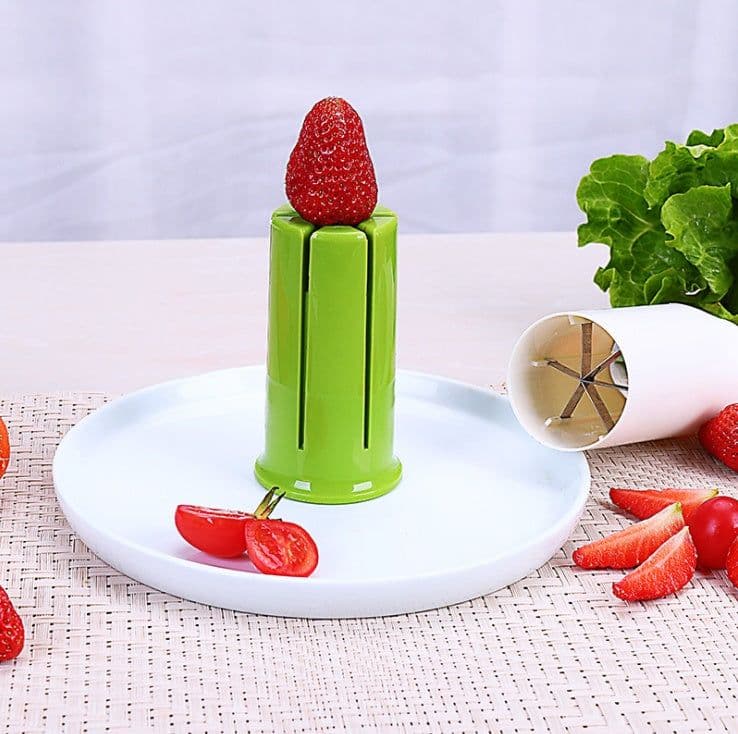 image-Creative Vegetable Cutters Fruit Kitchen Cucumber Carrot Divider Strawberry Slicer Splitter Kitchen Gadget Accessories