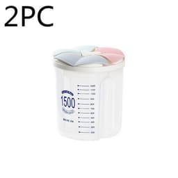 image-Healthy Containers Cereal Grain Dry Food Storage Tank Transparent Cover Plastic Case