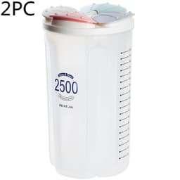 image-Healthy Containers Cereal Grain Dry Food Storage Tank Transparent Cover Plastic Case
