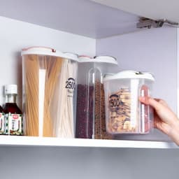 image-Healthy Containers Cereal Grain Dry Food Storage Tank Transparent Cover Plastic Case