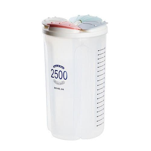 image-Healthy Containers Cereal Grain Dry Food Storage Tank Transparent Cover Plastic Case
