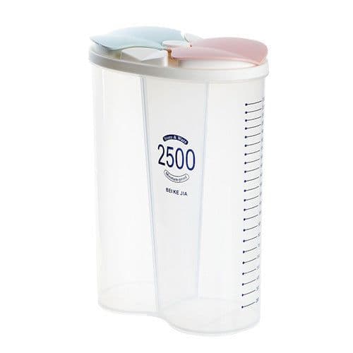 image-Healthy Containers Cereal Grain Dry Food Storage Tank Transparent Cover Plastic Case