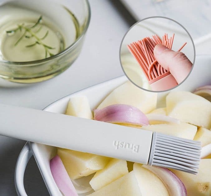 image-BBQ Basting Brush Baking Cake Bread Pastry Oil Saucer Honey Butter Brushes Barbecue Household Kitchen Tools Bakeware 1pcs
