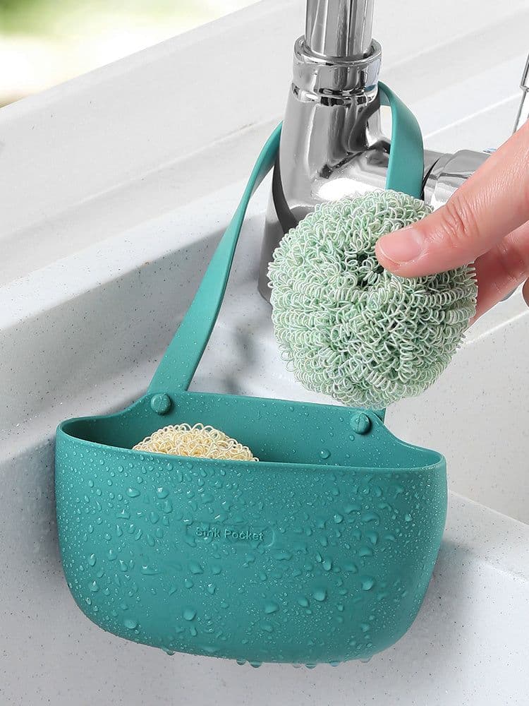 image-Free punch sink sink drain bag faucet sponge rack