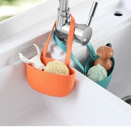 image-Free punch sink sink drain bag faucet sponge rack