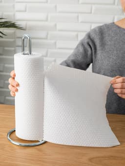 image-Wrought iron vertical tissue holder