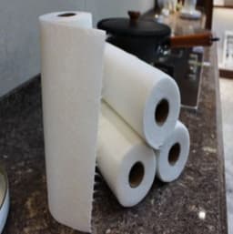 image-Wrought iron vertical tissue holder