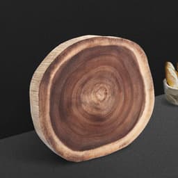 image-Round double-sided log cutting board