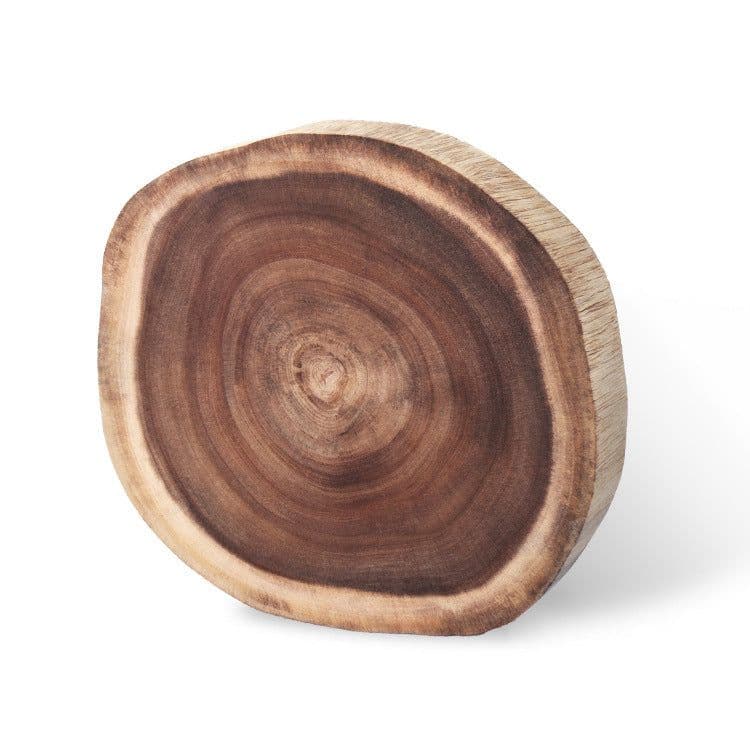 image-Round double-sided log cutting board