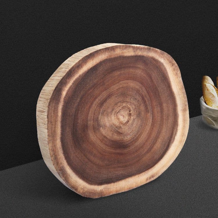 image-Round double-sided log cutting board