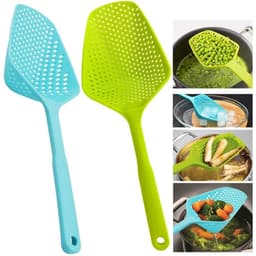 image-Nylon Strainer Large Scoop Colander Kitchen Appliances Spoon Shovel Soup Spoon Filter Cooking Tools Home Kitchen Accessories