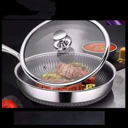 image-Stainless steel frying pan
