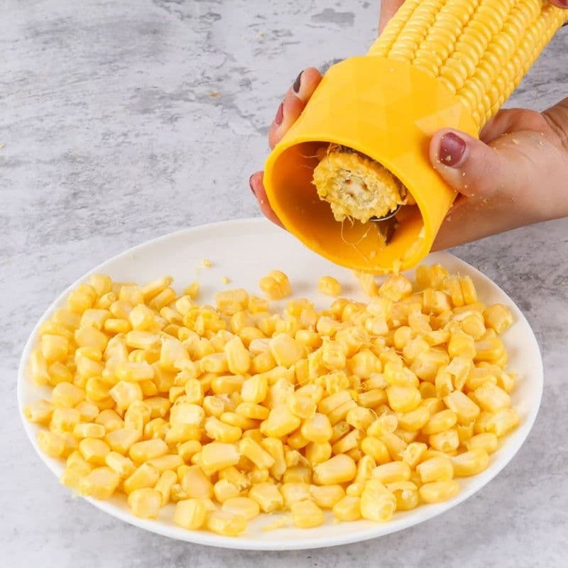 image-Stainless steel corn peeler