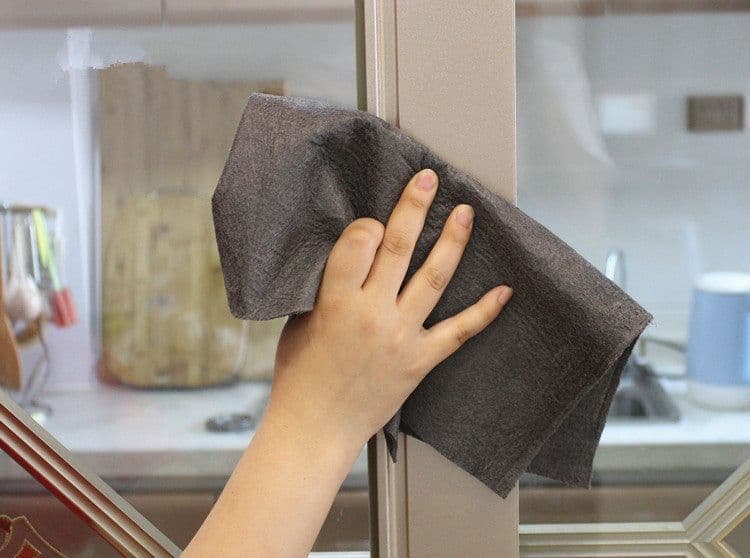image-Thickened Magic Cleaning Cloth Microfiber Surface Instant Polishing Household Cleaning Cloth For Glass Windows Mirrors Car Kitchen Gadgets