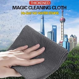 image-Thickened Magic Cleaning Cloth Microfiber Surface Instant Polishing Household Cleaning Cloth For Glass Windows Mirrors Car Kitchen Gadgets
