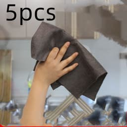 image-Thickened Magic Cleaning Cloth Microfiber Surface Instant Polishing Household Cleaning Cloth For Glass Windows Mirrors Car Kitchen Gadgets