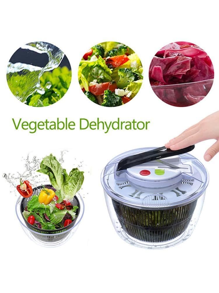 image-Useful Vegetables Fruits Dryer Salad Spinner Fruit Wash Clean Basket Storage Drying Machine Kitchen Tools Vegetable Dehydrator