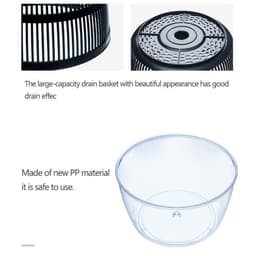 image-Useful Vegetables Fruits Dryer Salad Spinner Fruit Wash Clean Basket Storage Drying Machine Kitchen Tools Vegetable Dehydrator