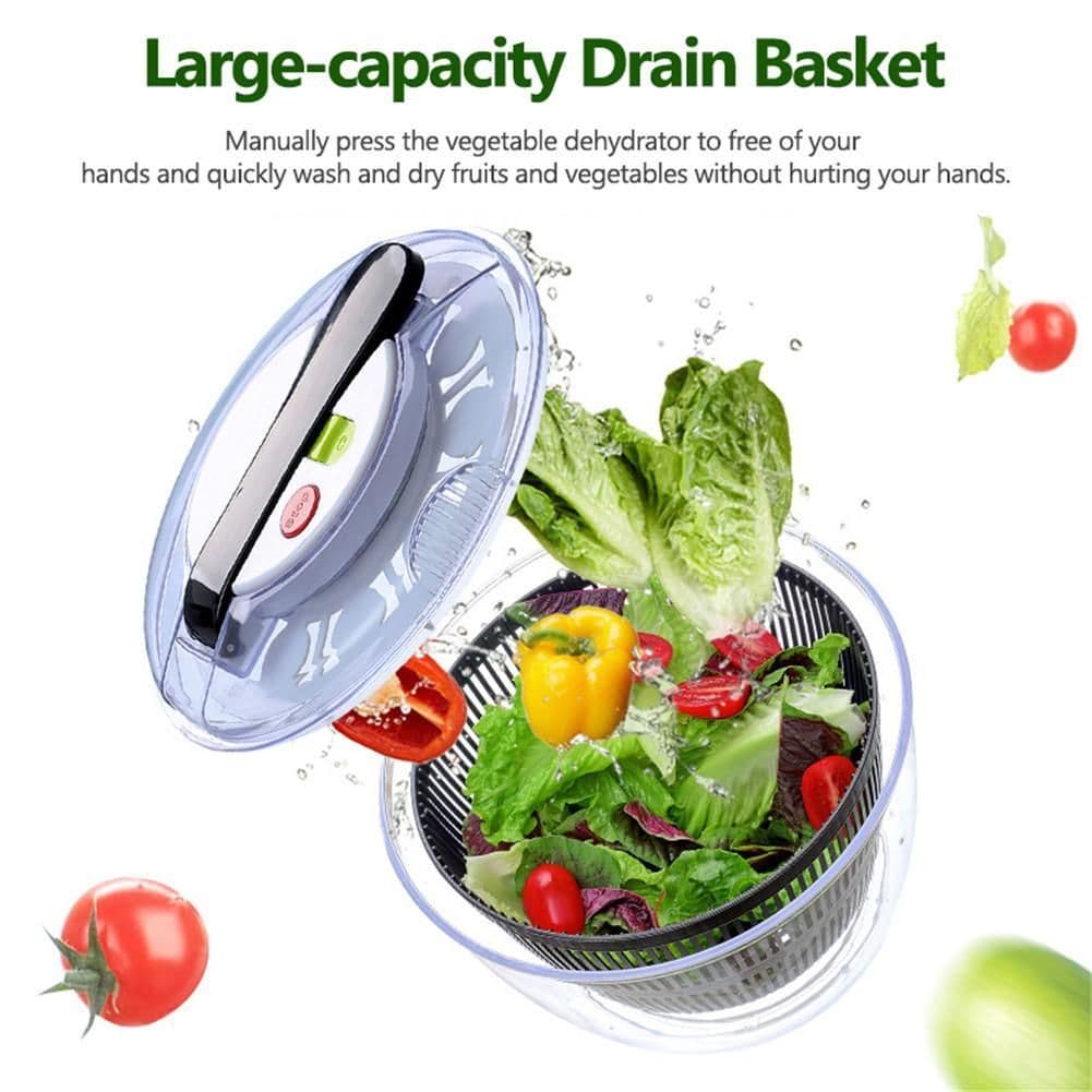 image-Useful Vegetables Fruits Dryer Salad Spinner Fruit Wash Clean Basket Storage Drying Machine Kitchen Tools Vegetable Dehydrator