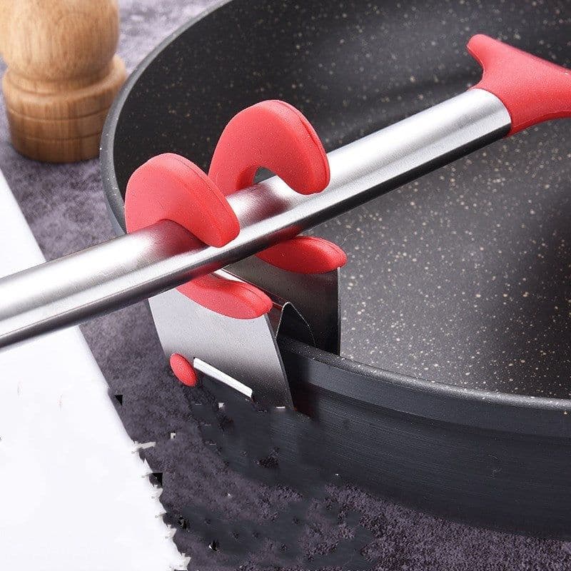 image-Stainless Steel Heat-resistant Spoon Rest Spatula Holder