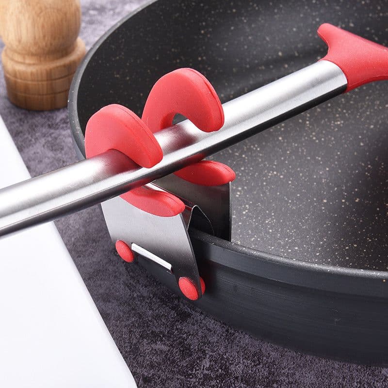 image-Stainless Steel Heat-resistant Spoon Rest Spatula Holder