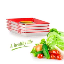 image-Kitchen Vacuum Plastic Wrap Fresh-keeping Tray Meat Fruit Vegetable Seal Storage Cling Film Trays Crisper Home Kitchen Supplies