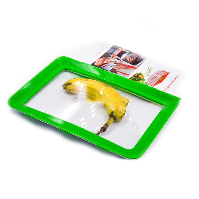 image-Kitchen Vacuum Plastic Wrap Fresh-keeping Tray Meat Fruit Vegetable Seal Storage Cling Film Trays Crisper Home Kitchen Supplies