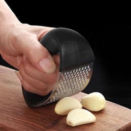 image-Stainless Steel Garlic Masher Garlic Press Household Manual Curve Fruit Vegetable Tools Kitchen Gadgets