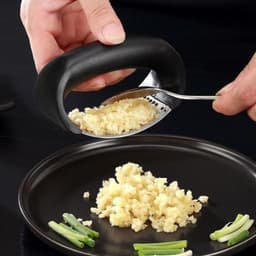 image-Stainless Steel Garlic Masher Garlic Press Household Manual Curve Fruit Vegetable Tools Kitchen Gadgets