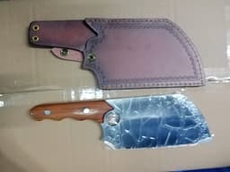 image-Forged Large Thick Ring Small Kitchen Knife Butcher Knife Slicing Knife
