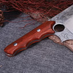 image-Forged Large Thick Ring Small Kitchen Knife Butcher Knife Slicing Knife