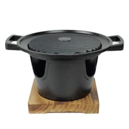 image-Mini BBQ Grill Alcohol Stove Home Smokeless Barbecue Grill Outdoor BBQ Plate Roasting Meat Tools