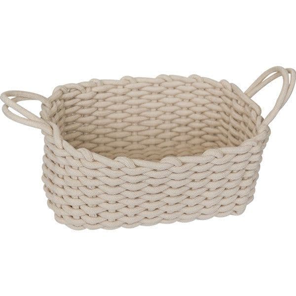 image-Nordic Wind Hand-woven Thick Cotton Rope Storage Box Simple Storage Basket