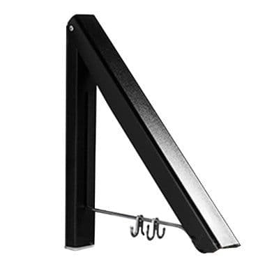 image-Punch-free Space Aluminum Foldable Invisible Folding Retractable Wall Hanger for Waterproof Hanging Underwear Coat Hanger