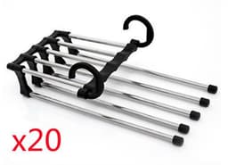 image-5 In 1 Wardrobe Hanger Multi-functional Clothes Hangers Pants Stainless Steel Magic Wardrobe Clothing Hangers For Clothes Rack