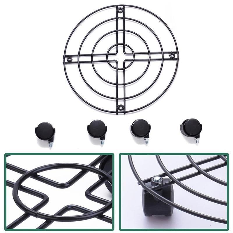 image-Black And White Gardening Removable Bathtub With Wire Frame Tray