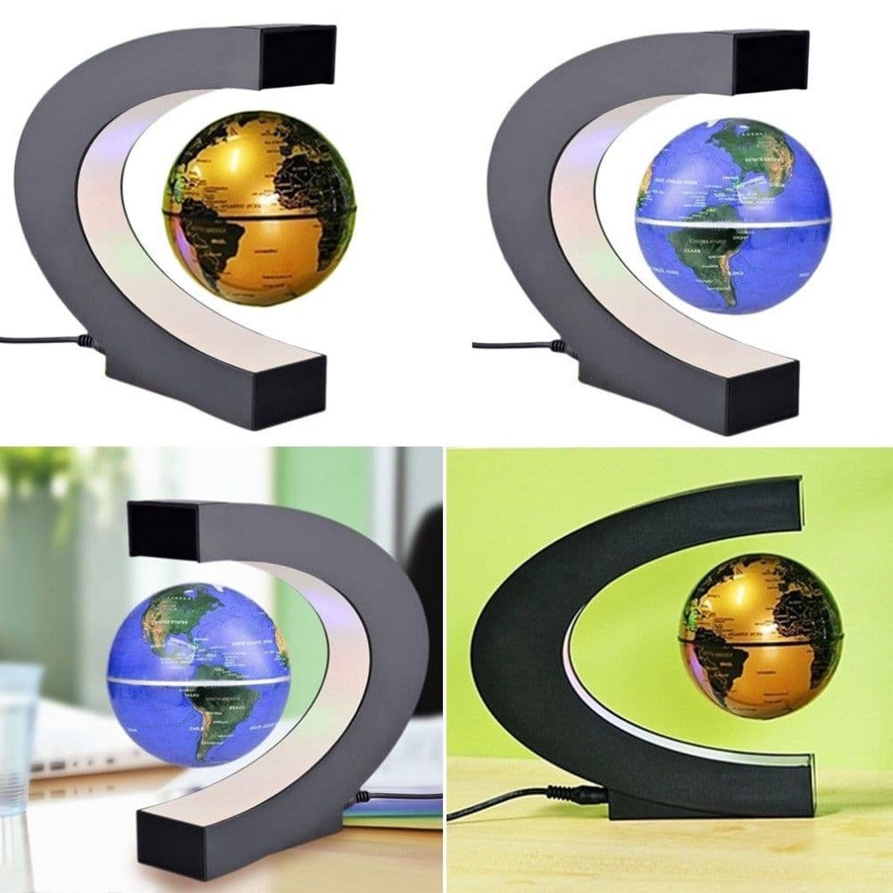 image-Magnetic Levitation Globe Home Ornament