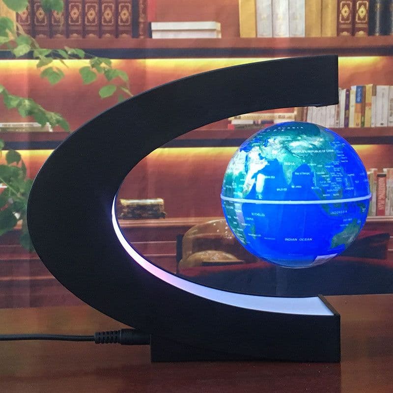 image-Magnetic Levitation Globe Home Ornament