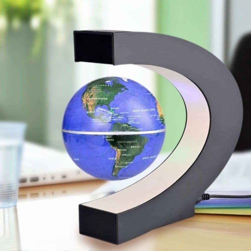 image-Magnetic Levitation Globe Home Ornament