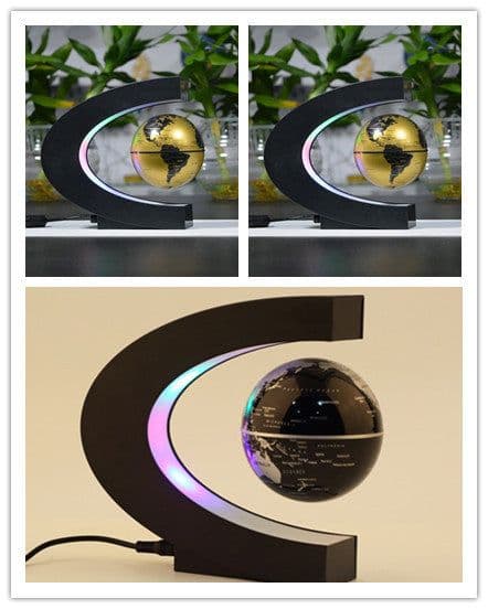 image-Magnetic Levitation Globe Home Ornament