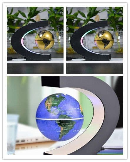 image-Magnetic Levitation Globe Home Ornament
