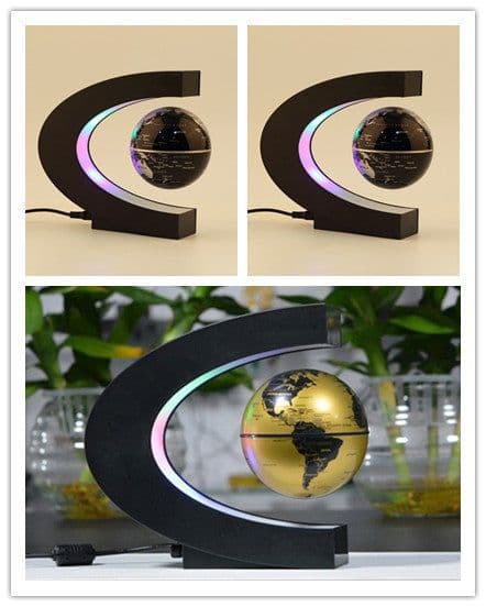 image-Magnetic Levitation Globe Home Ornament