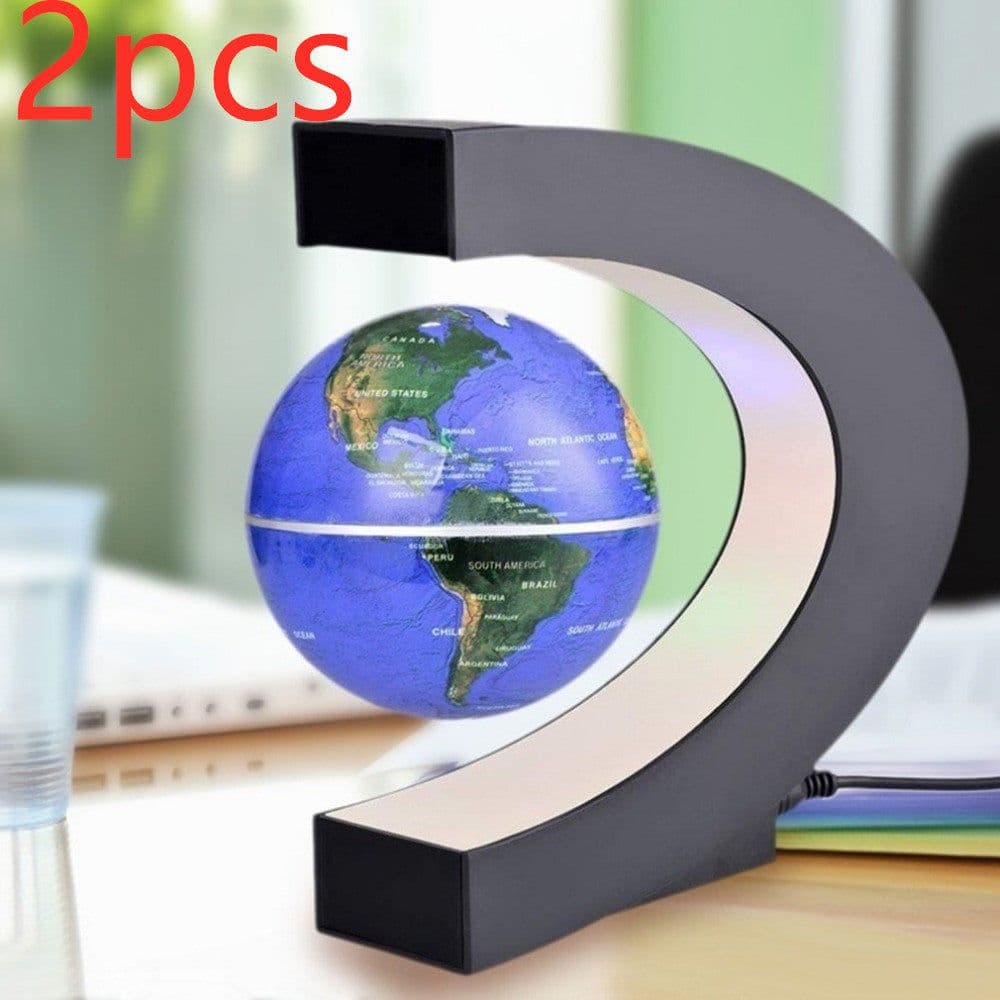 image-Magnetic Levitation Globe Home Ornament
