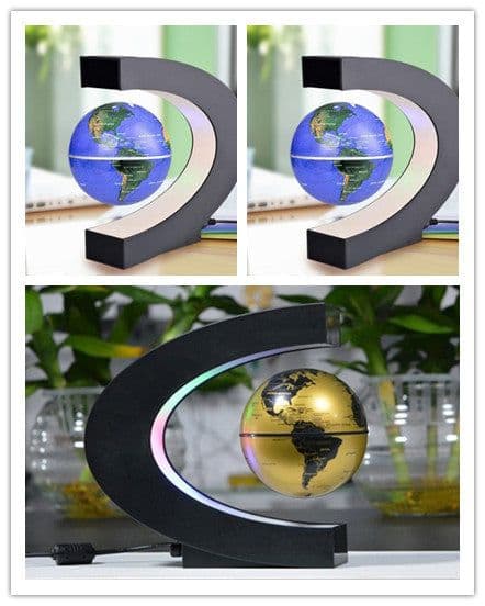 image-Magnetic Levitation Globe Home Ornament