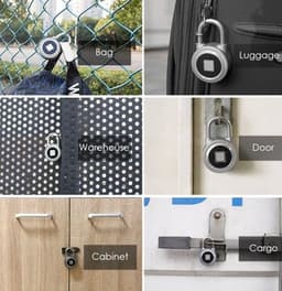 image-Smart lock fingerprint padlock mobile phone APP control Bluetooth unlocking luggage fingerprint lock trolley case fingerprint lock
